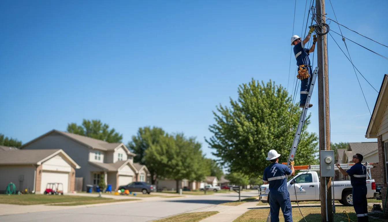 Residential electrician providing installation services in Crown Point, NY